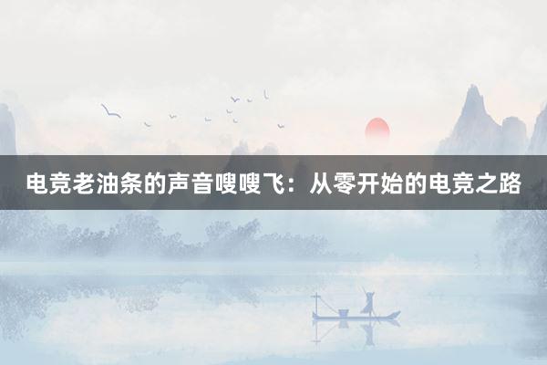 电竞老油条的声音嗖嗖飞：从零开始的电竞之路